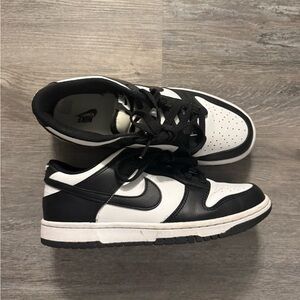 Nike white and black dunks